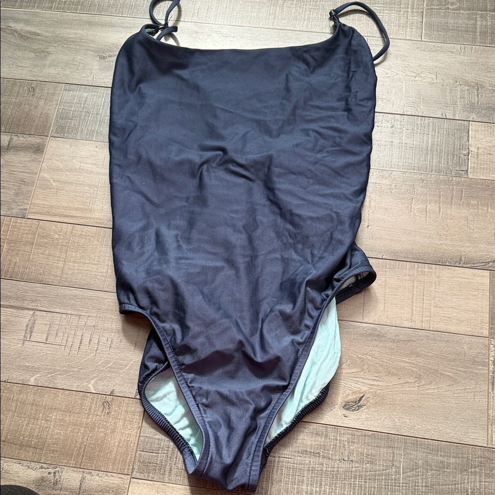 J. Crew Navy Women's One-Piece Swimsuit
